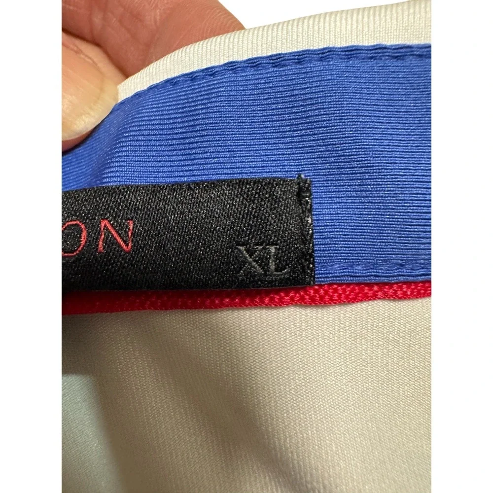 Greyson XL Golf Polo Shirt White Colorful Print Short Sleeve Kansas‎ City Icons - Picture 3 of 7